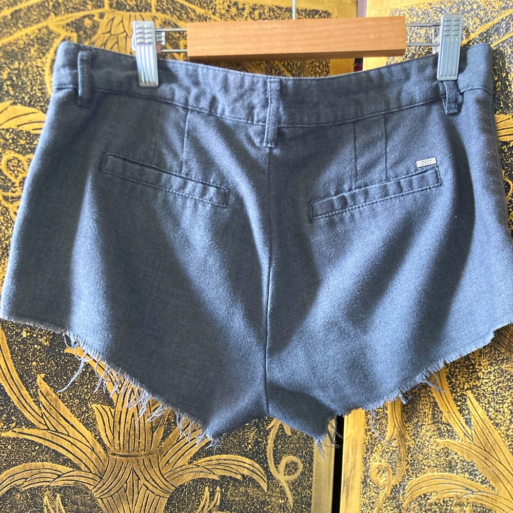 OBEY shorts. Unique style, low waist.